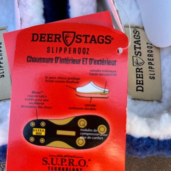 Deer‎ Stags “Slipperooz” Blue Smiley Face Slippers – Size 8M
NET - Picture 4 of 5